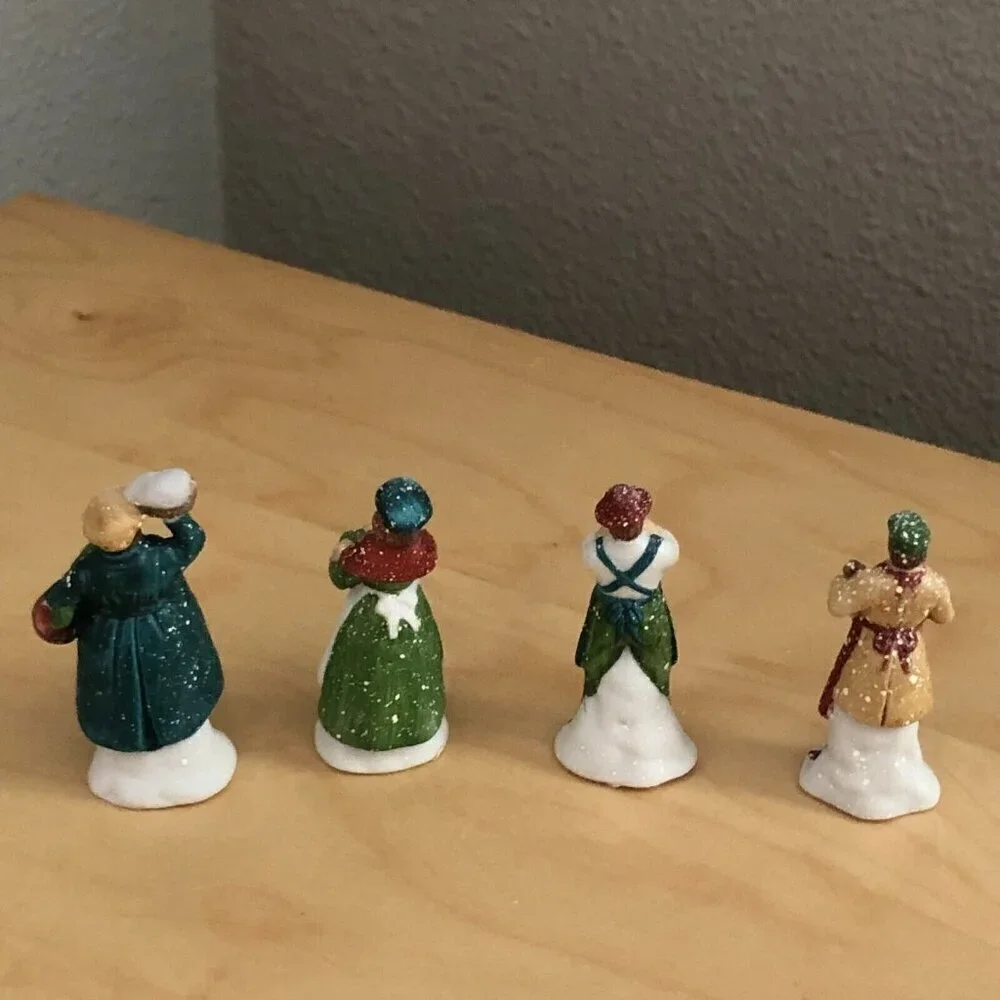 Dept 56 Heritage Village Handpainted Accessories - Set of 4 Shopkeepers NEW